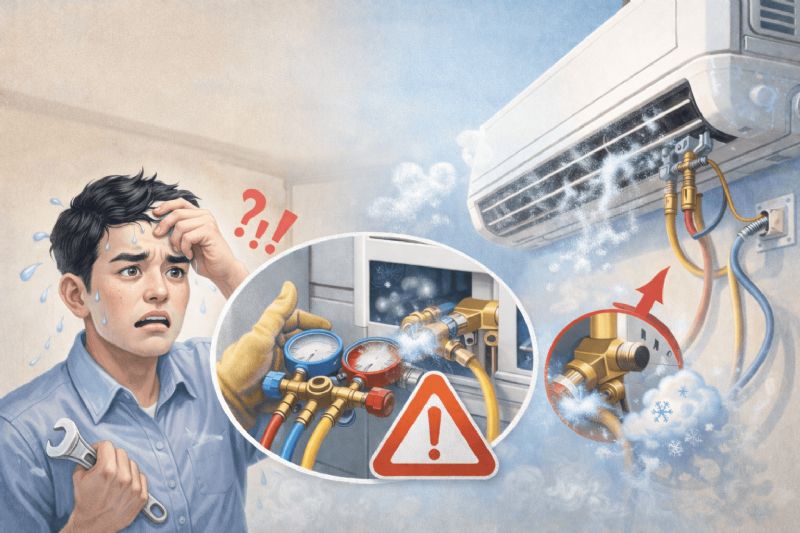 冷氣不冷又一直修？小心安裝失誤導致冷媒外洩